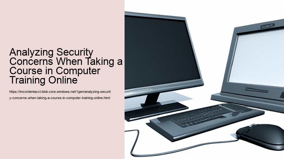 Analyzing Security Concerns When Taking a Course in Computer Training Online  