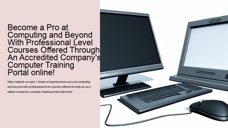 Become a Pro at Computing and Beyond With Professional Level Courses Offered Through An Accredited Company's Computer Training Portal online!  